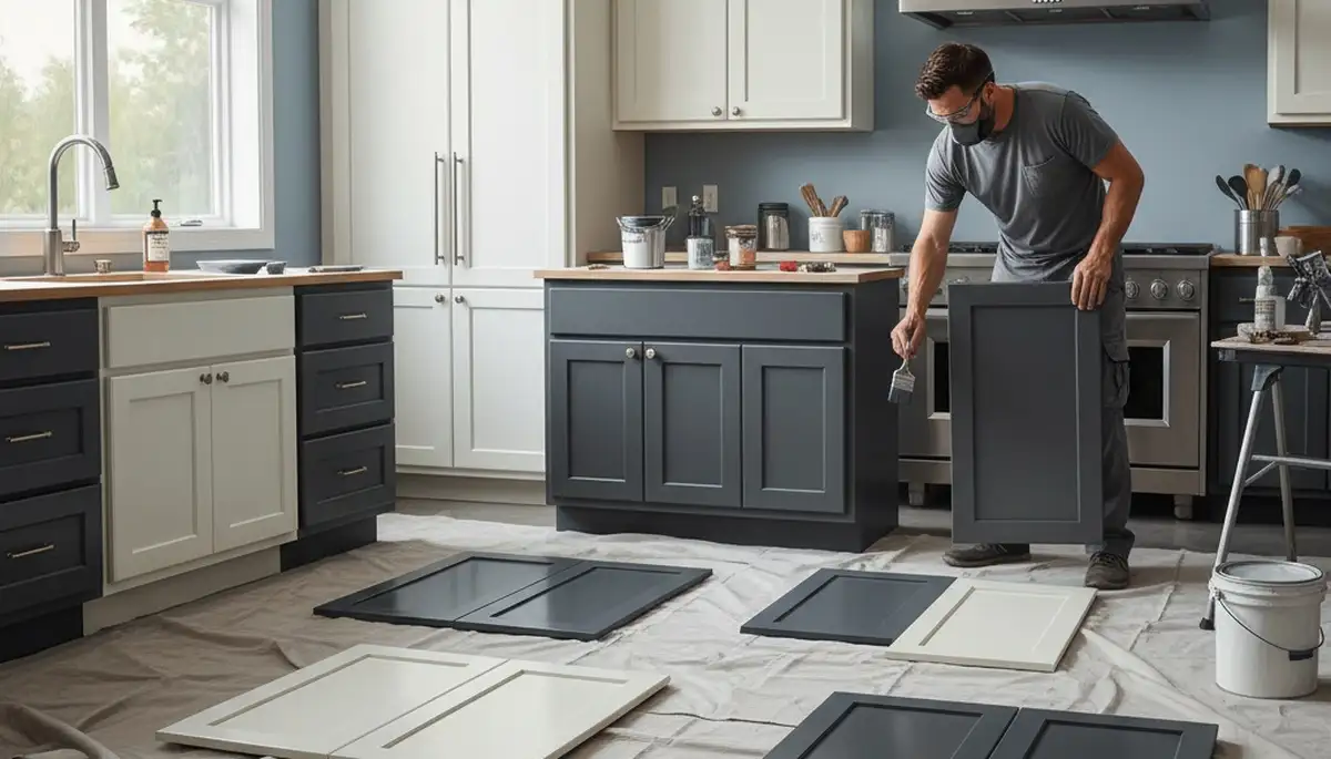 Cabinet painting service in Fort Lauderdale, FL for durable, professional kitchen cabinet finishes
