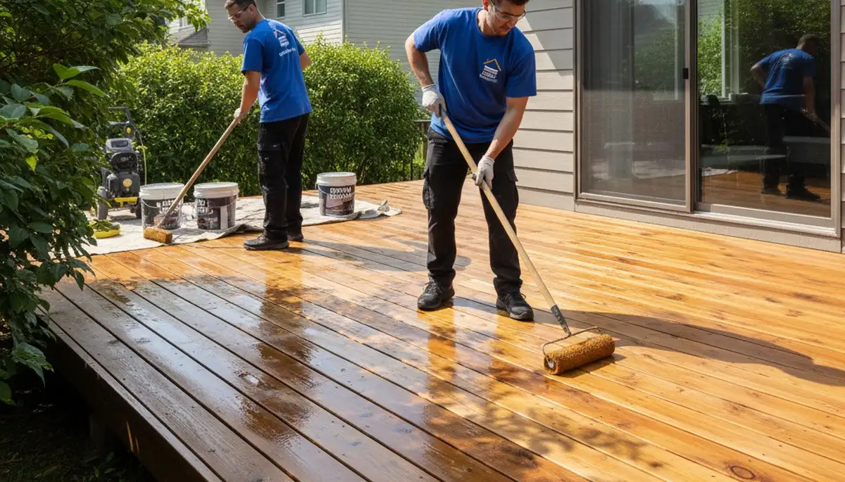 Fort Lauderdale deck sealing service protects wood from sun, humidity, and salt air