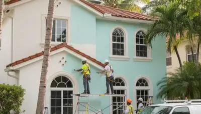 Fort Lauderdale, FL painting contractor team providing professional residential and commercial painting services