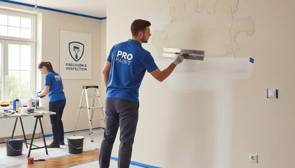 Fort Lauderdale drywall repair by professional painting contractors fixing wall damage and cracks
