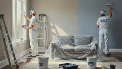 Interior house painting in Fort Lauderdale, FL by professional painters for coastal homes