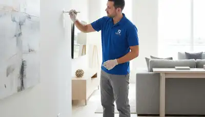 Fort Lauderdale paint touch-up for worn interior surfaces in a coastal home