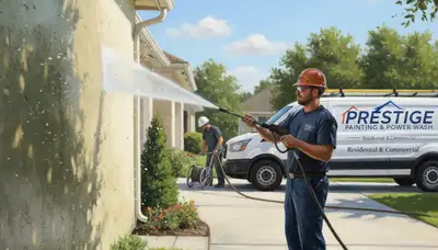 Fort Lauderdale, FL pressure cleaning for driveways, patios, and siding by Paint Pros