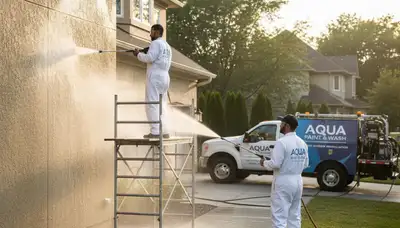 Fort Lauderdale pressure cleaning for driveways, patios, and siding by Paint Pros