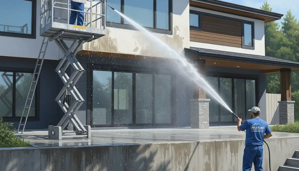 Pressure cleaning service in Fort Lauderdale, FL for driveways, patios, siding, and grime removal
