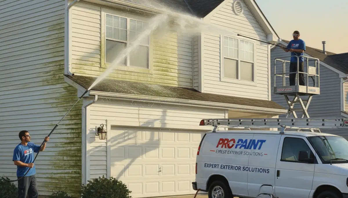 Vinyl siding pressure cleaning in Fort Lauderdale, FL for mold and algae removal