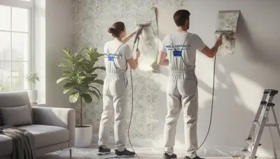 Fort Lauderdale wallpaper removal service leaving walls clean and ready for paint